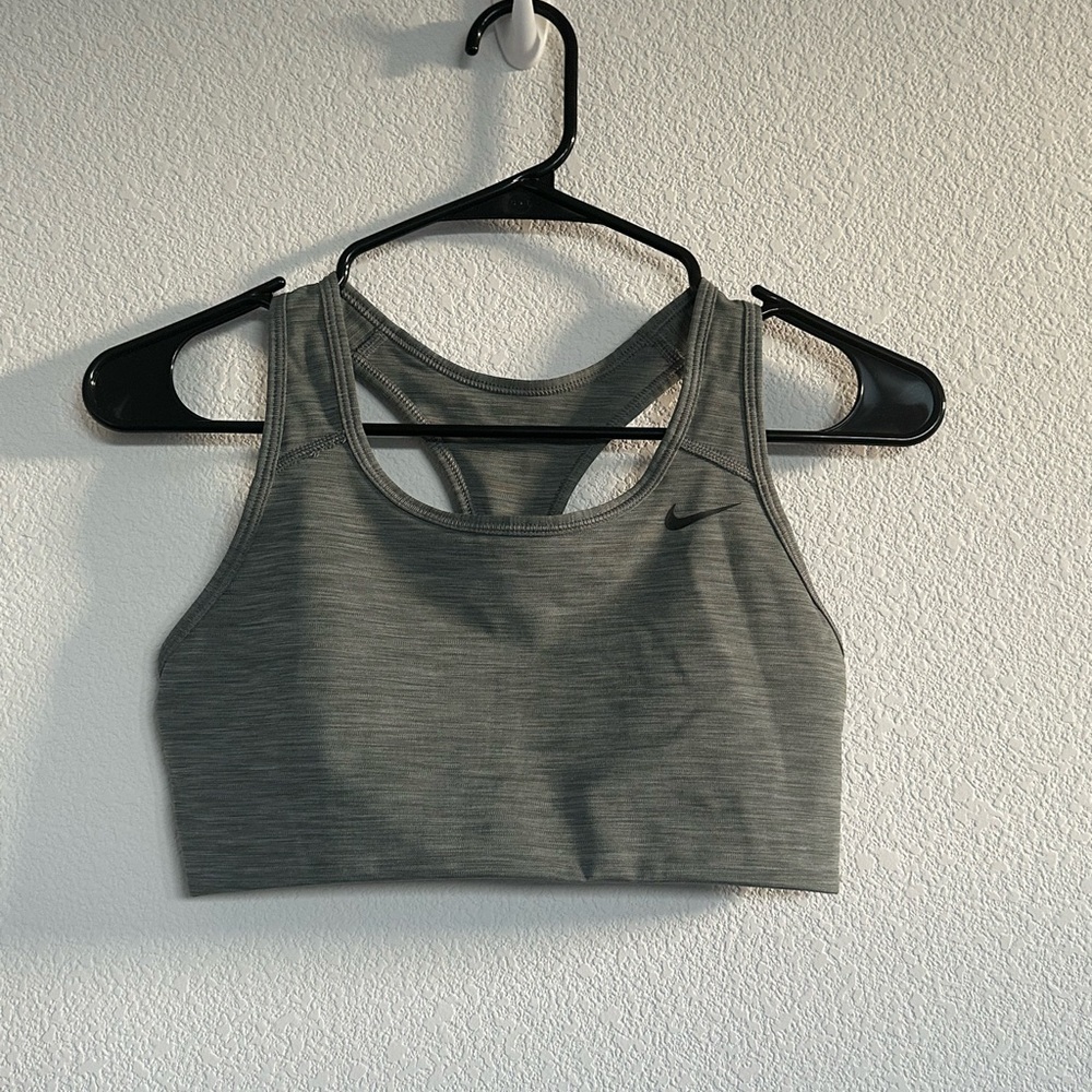 Nike Heather Gray Dri-FIT Sports Bra
